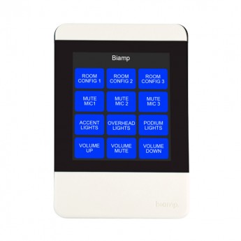 Сенсорная панель управления с ручкой, белая BIAMP APPRIMO-TEC-X-2000-WHITE