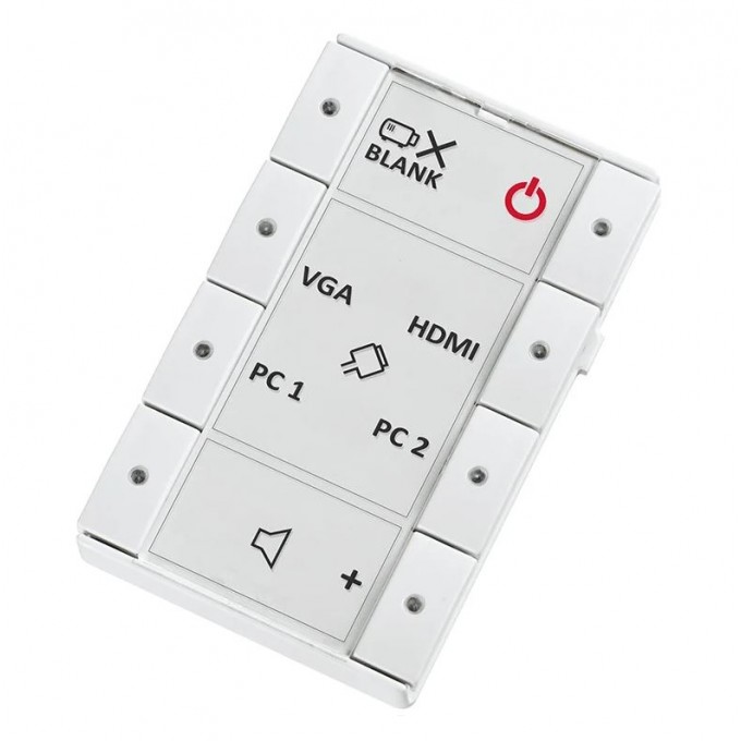 AV-контроллер, 8 кнопок, форм-фактор DK, белый BIAMP IMPERA-ECHO-8DKW