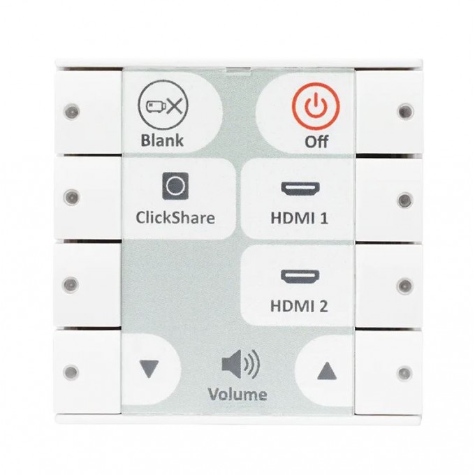 AV-контроллер, 8 кнопок, форм-фактор ЕU, белый BIAMP IMPERA-ECHO-8EUW