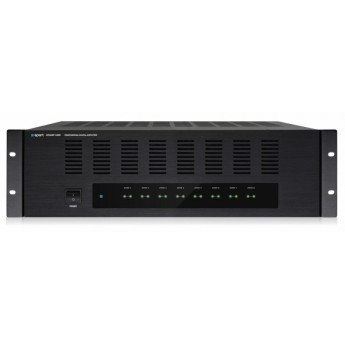 16-канальный цифровой усилитель мощности с 16 х 80 Вт 4 Ом, в мостовом режиме 8 х 160 Вт  8 Ом, класс D, 2 общих стерео шины и 16 индивидуальных линейных входов (переключаются) BIAMP REVAMP1680